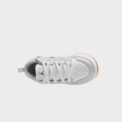 Kids Kith Nike PS Jordan 1 Low Alt - White / Neutral Grey / Gum Medium Brown / M