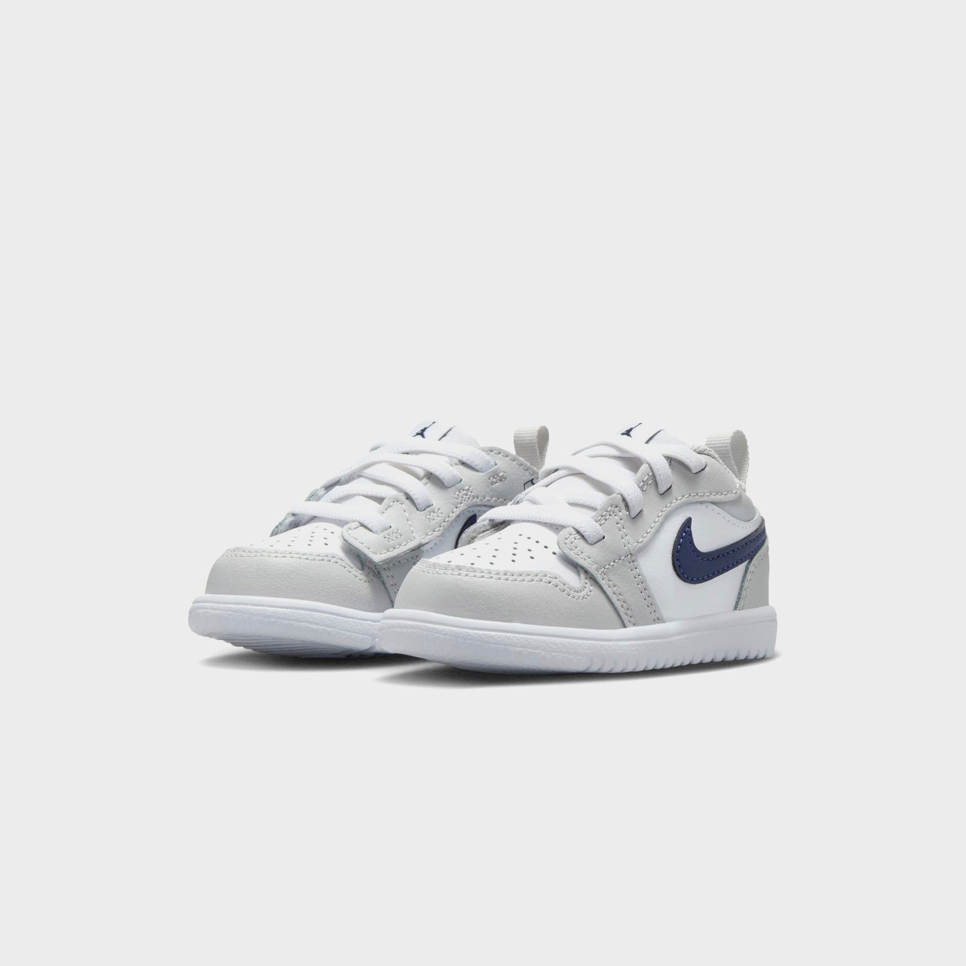 Kids Kith Nike TD Jordan 1 Low Alt - White / Neutral Grey / Gum Medium Brown / M