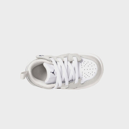 Kids Kith Nike TD Jordan 1 Low Alt - White / Neutral Grey / Gum Medium Brown / M