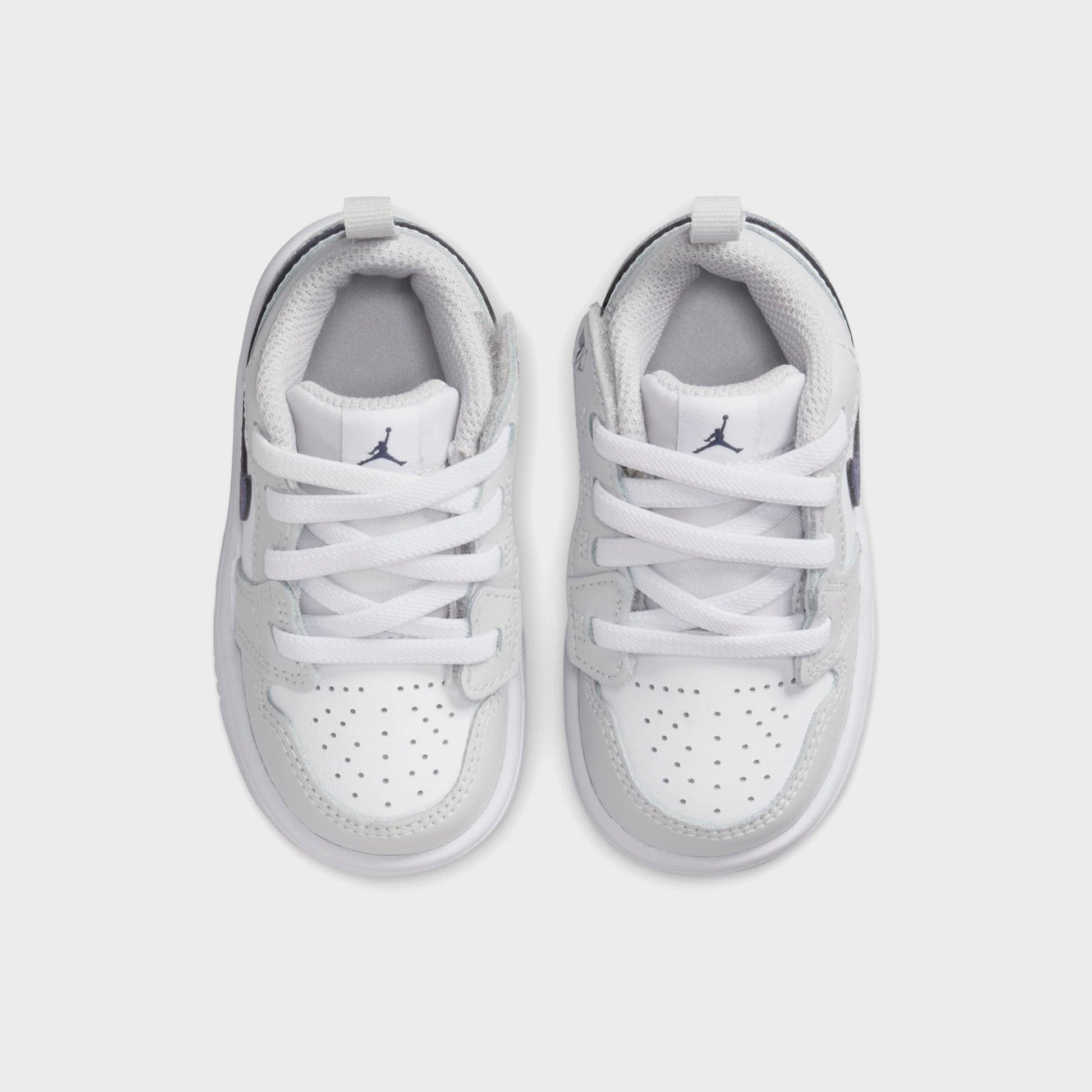 Kids Kith Nike TD Jordan 1 Low Alt - White / Neutral Grey / Gum Medium Brown / M