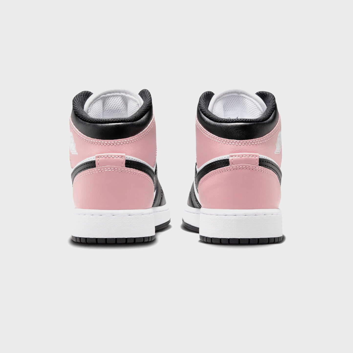 Kids Kith Nike GS Air Jordan 1 Mid - White / Black / Rust Pink