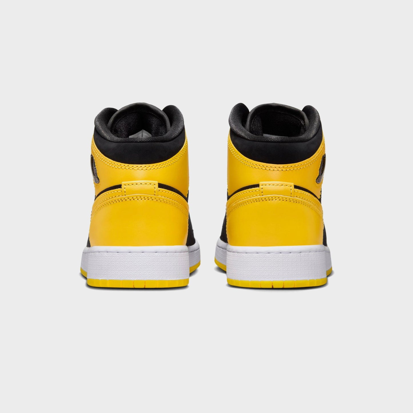 Kids Kith Nike GS Air Jordan 1 Mid SE - Black / White / Varsity Maize