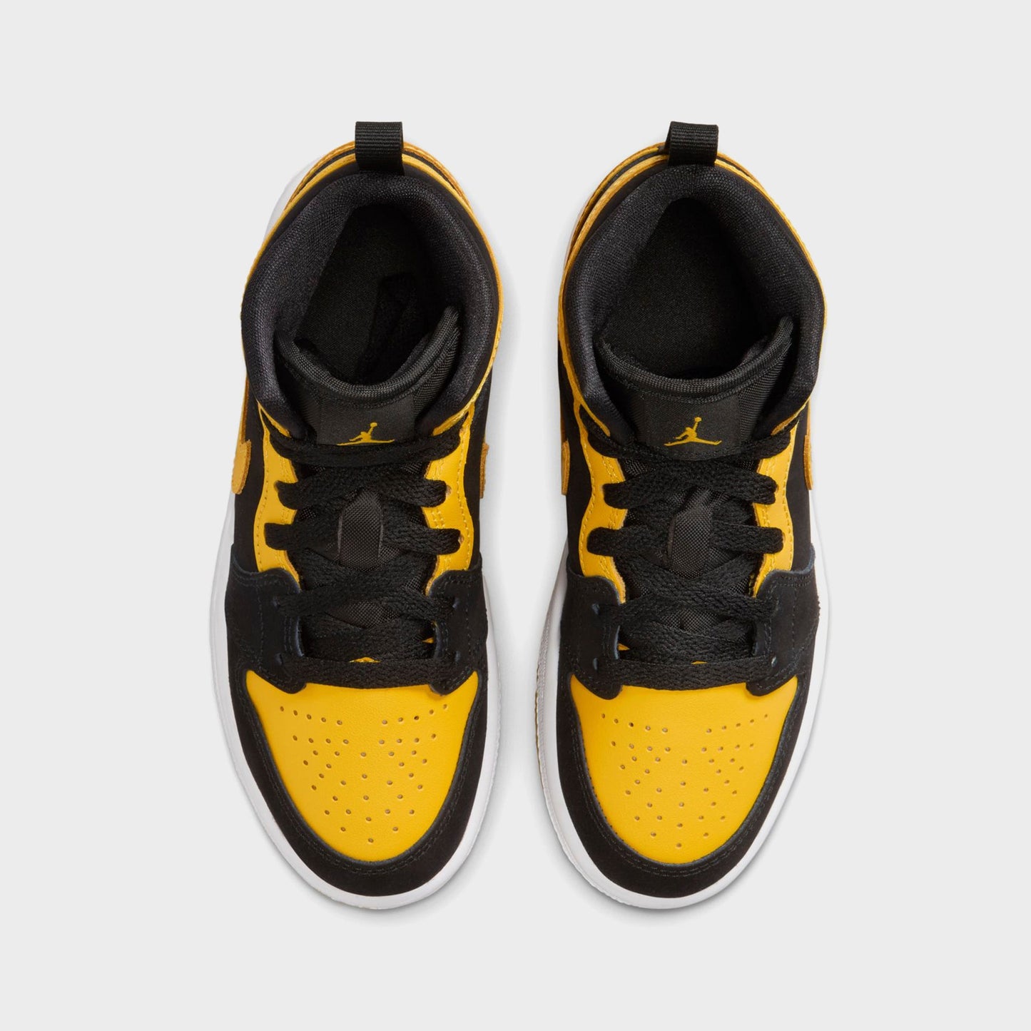 Kids|Men Kith Nike Air Jordan 1 Mid Se - Black / White / Varsity Maize