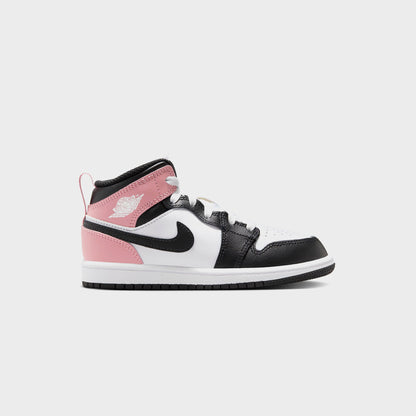 Kids Kith Nike PS Air Jordan 1 Mid - White / Black / Rust Pink