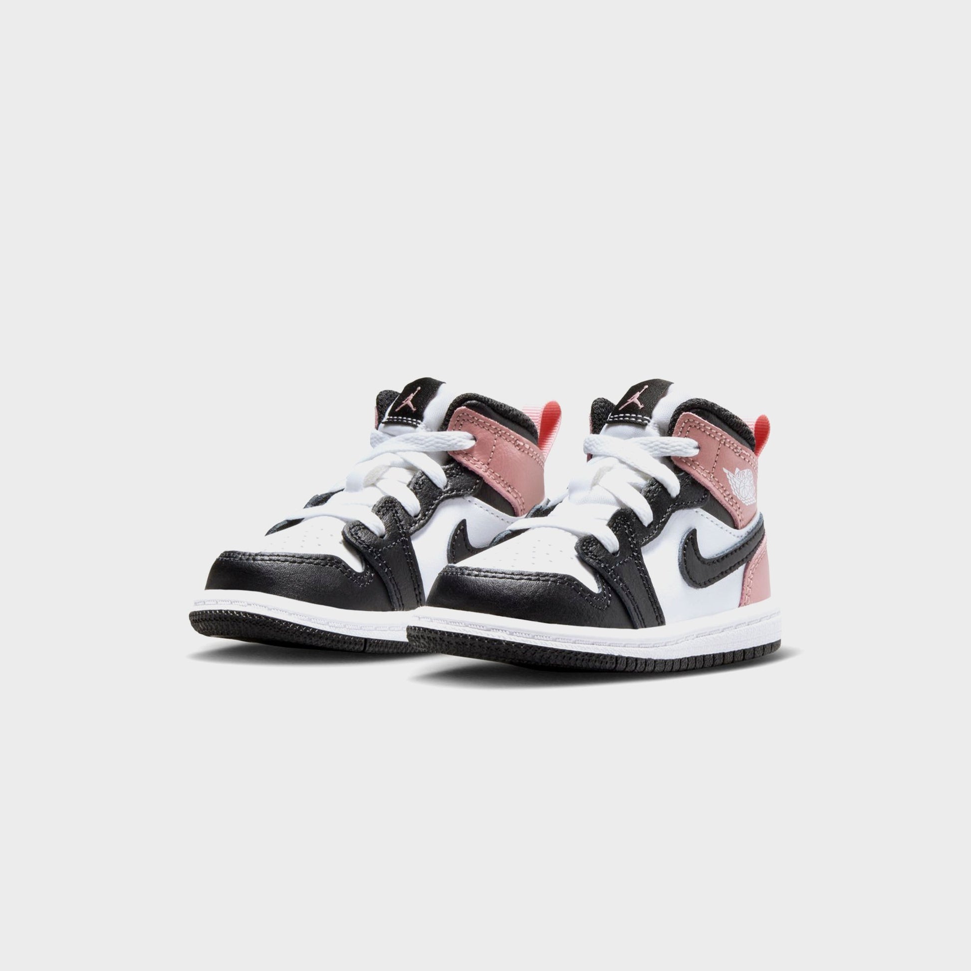 Kids Kith Nike TD Air Jordan 1 Mid - White / Black / Rust Pink