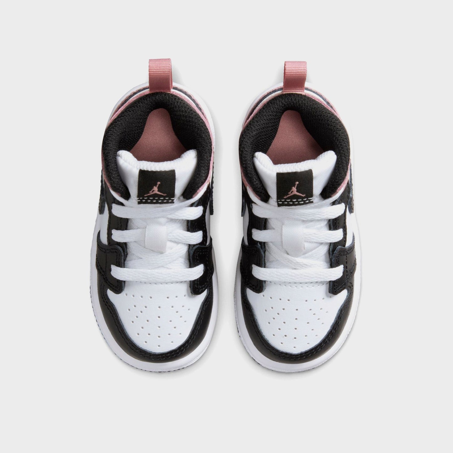 Kids Kith Nike TD Air Jordan 1 Mid - White / Black / Rust Pink