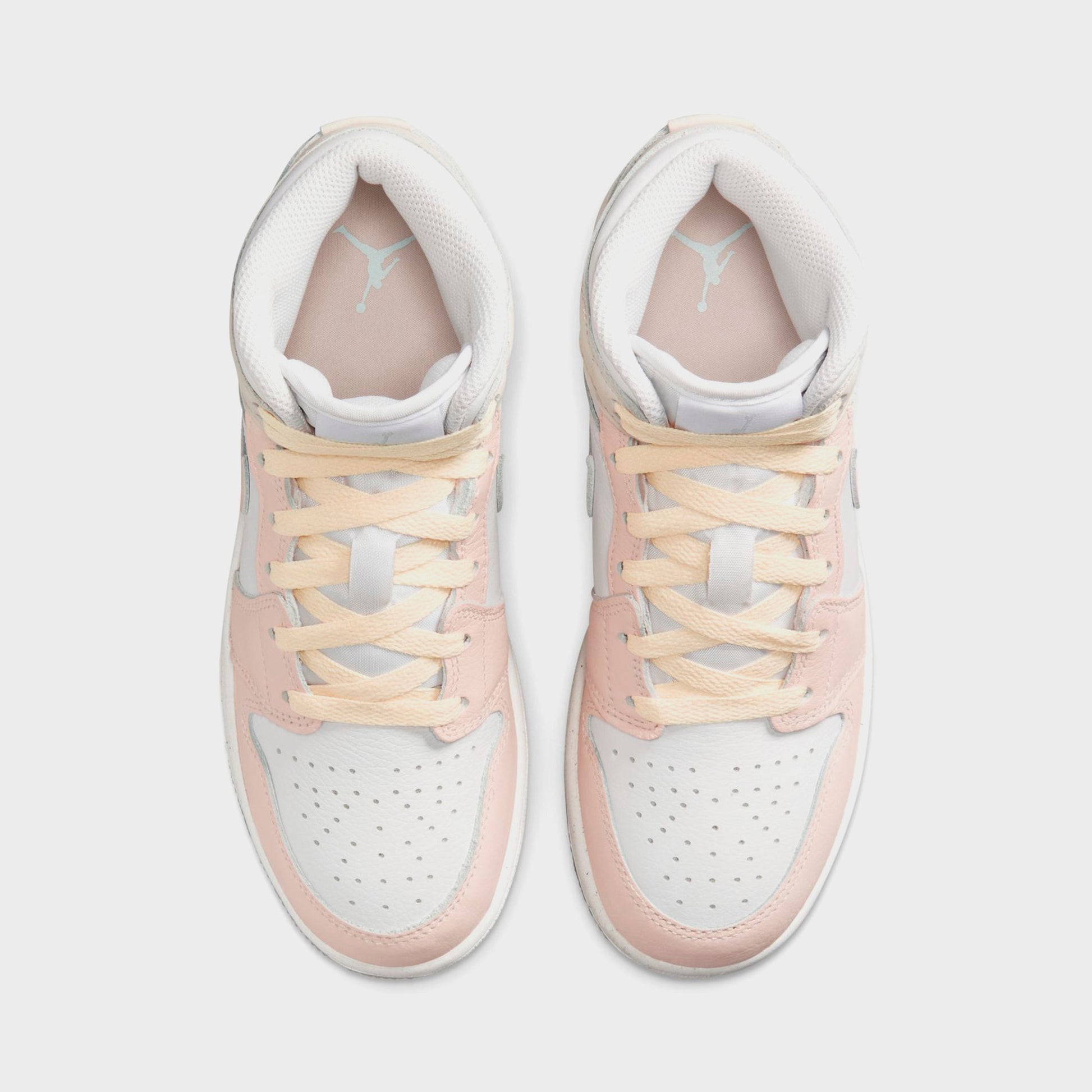 Kids Kith Nike GS Air Jordan 1 Mid - Sail / Sea Glass / Glacier Blue / Guava Ice