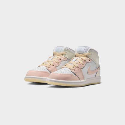 Kids Kith Nike PS Jordan 1 Mid - Sail / Sea Glass / Glacier Blue / Guava Ice