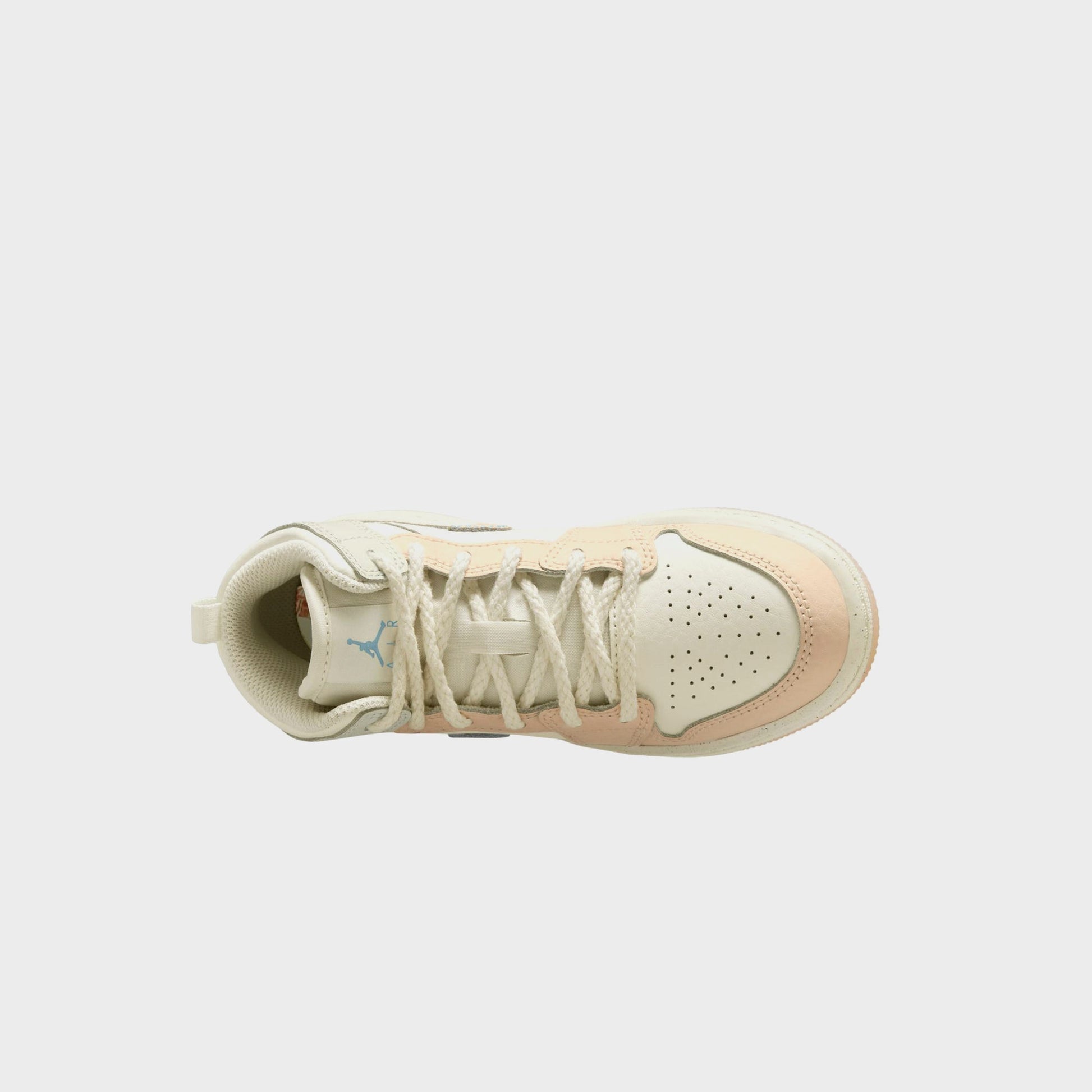 Kids Kith Nike PS Jordan 1 Mid - Sail / Sea Glass / Glacier Blue / Guava Ice