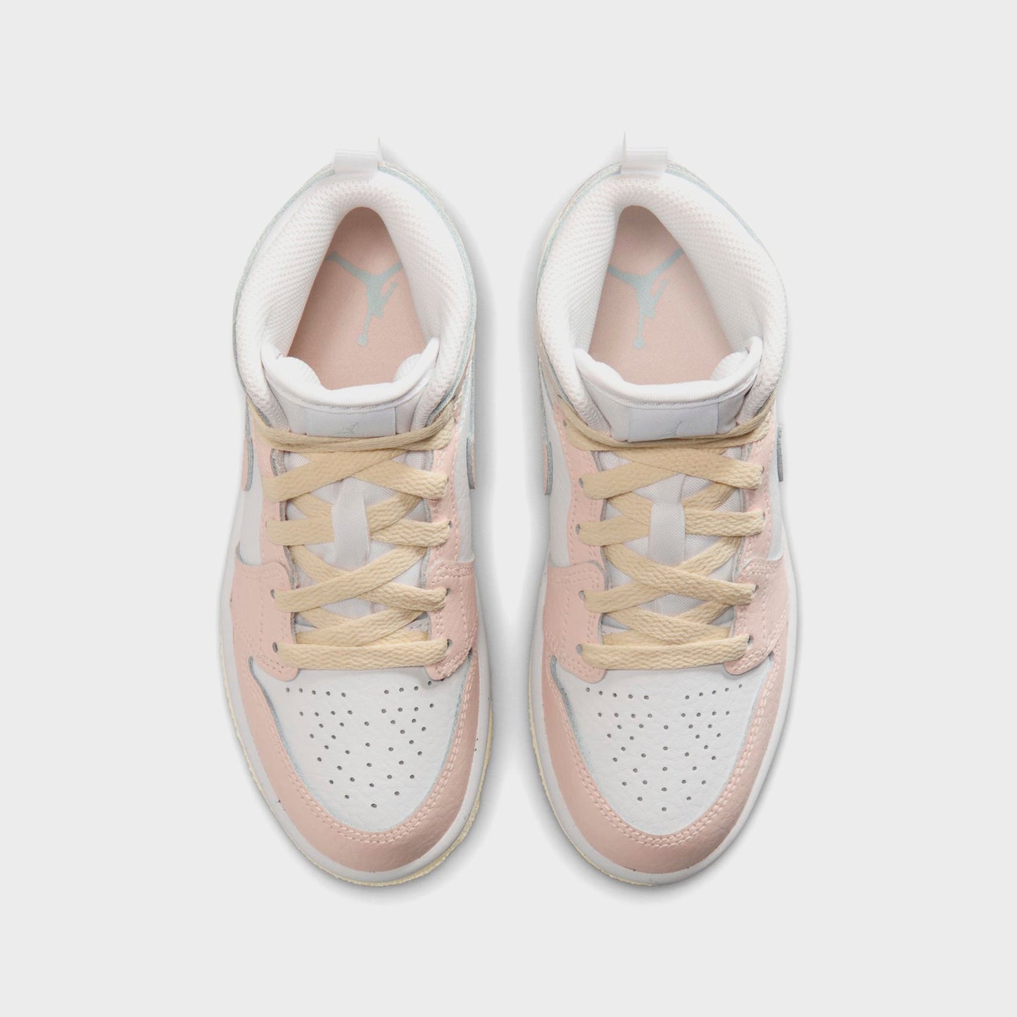 Kids Kith Nike PS Jordan 1 Mid - Sail / Sea Glass / Glacier Blue / Guava Ice