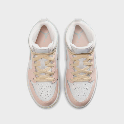 Kids Kith Nike PS Jordan 1 Mid - Sail / Sea Glass / Glacier Blue / Guava Ice