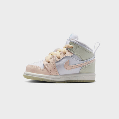 Kids Kith Jordan TD Jordan 1 Mid SE - Sail / Guava Ice / Sea Glass / Glacier B