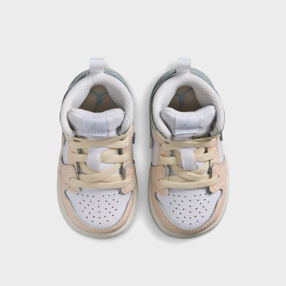 Kids Kith Jordan TD Jordan 1 Mid SE - Sail / Guava Ice / Sea Glass / Glacier B