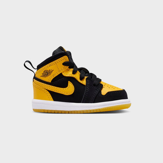 Kids Kith Jordan Air Jordan 1 Mid Se - Black / White / Varsity Maize