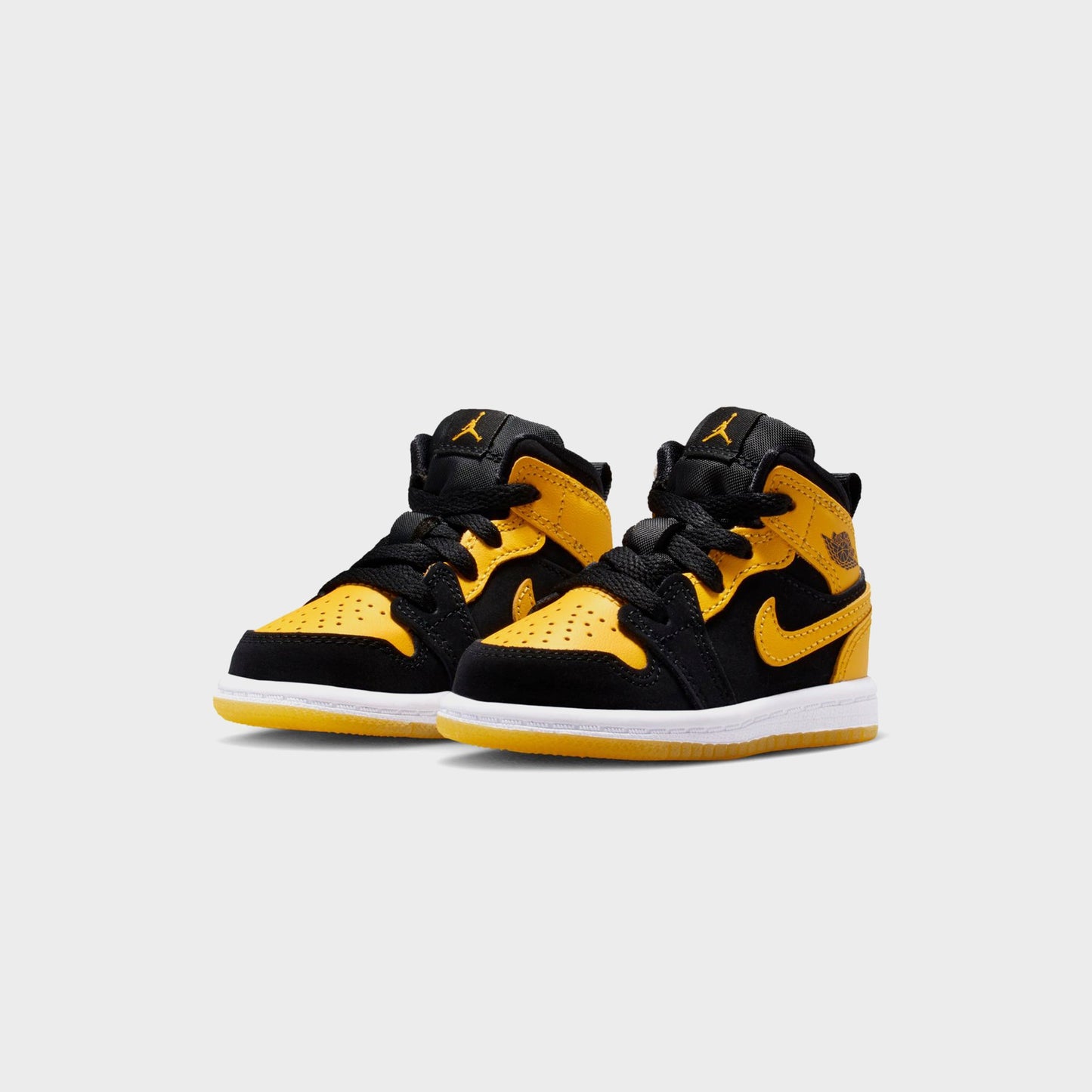 Kids Kith Jordan Air Jordan 1 Mid Se - Black / White / Varsity Maize