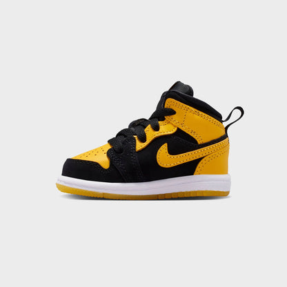 Kids Kith Jordan Air Jordan 1 Mid Se - Black / White / Varsity Maize