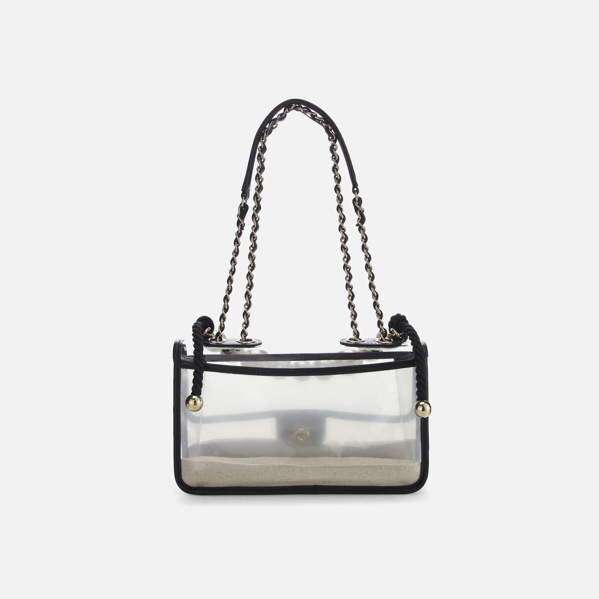 Women Kith WGACA Chanel Sand By The Sea Flap Medium - Black Vinyl