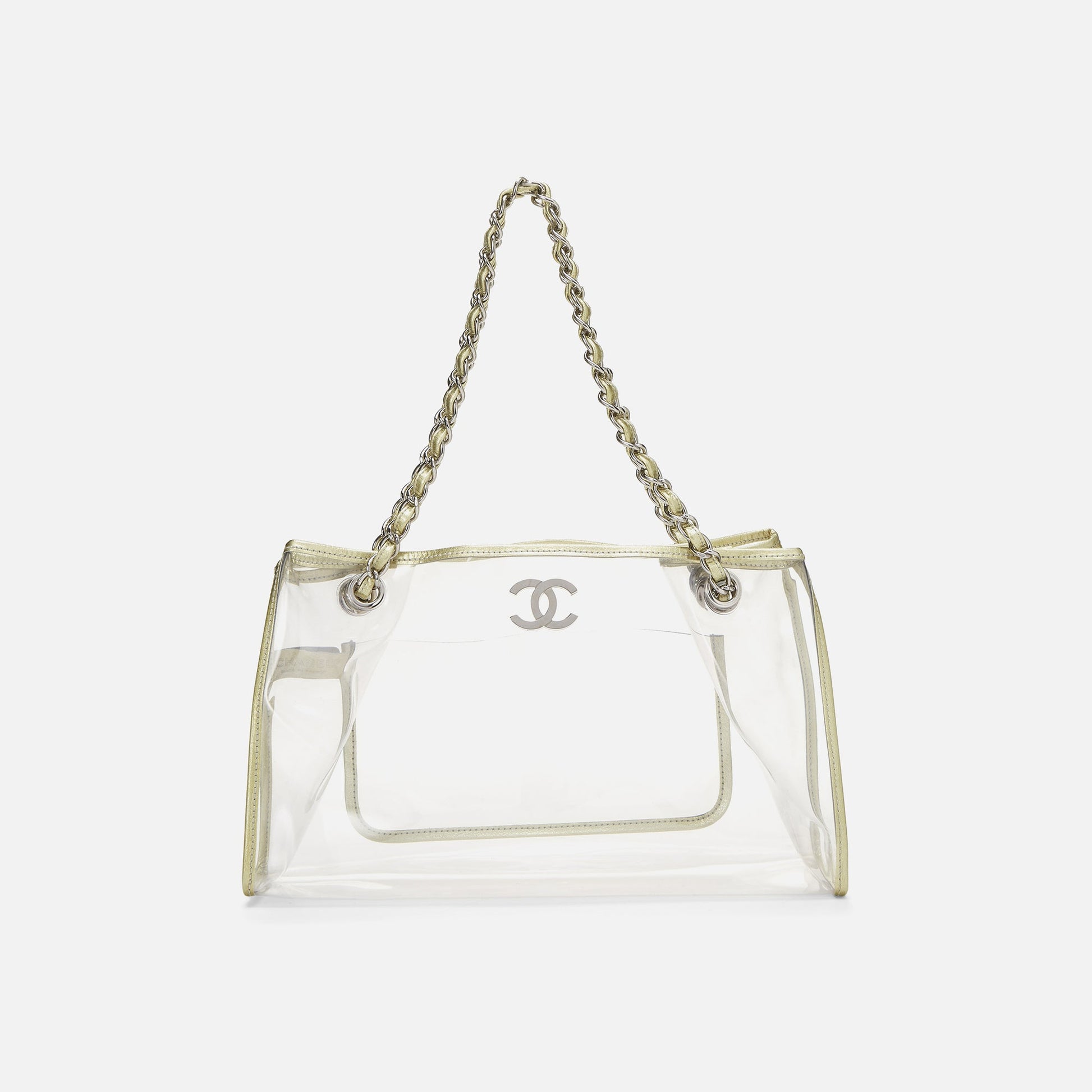 Women Kith WGACA Chanel CC Tote - Gold Vinyl