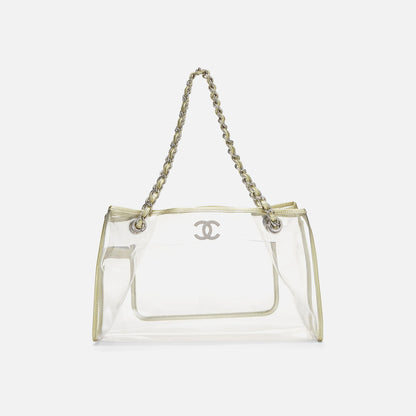 Women Kith WGACA Chanel CC Tote - Gold Vinyl