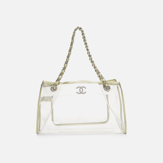 Women Kith WGACA Chanel CC Tote - Gold Vinyl