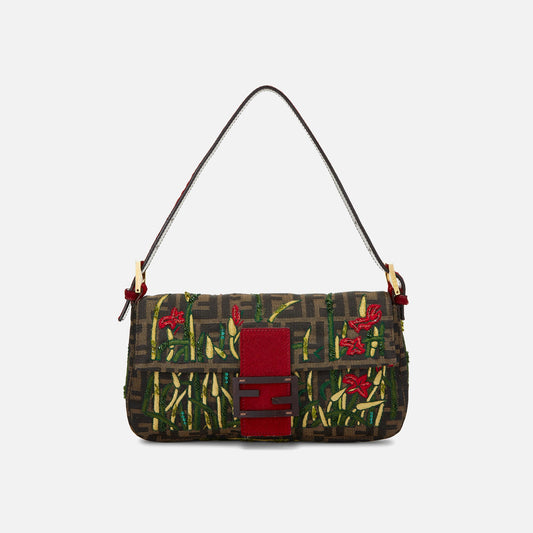Women Kith WGACA Fendi Embroidered Baguette - Red