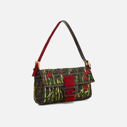Women Kith WGACA Fendi Embroidered Baguette - Red