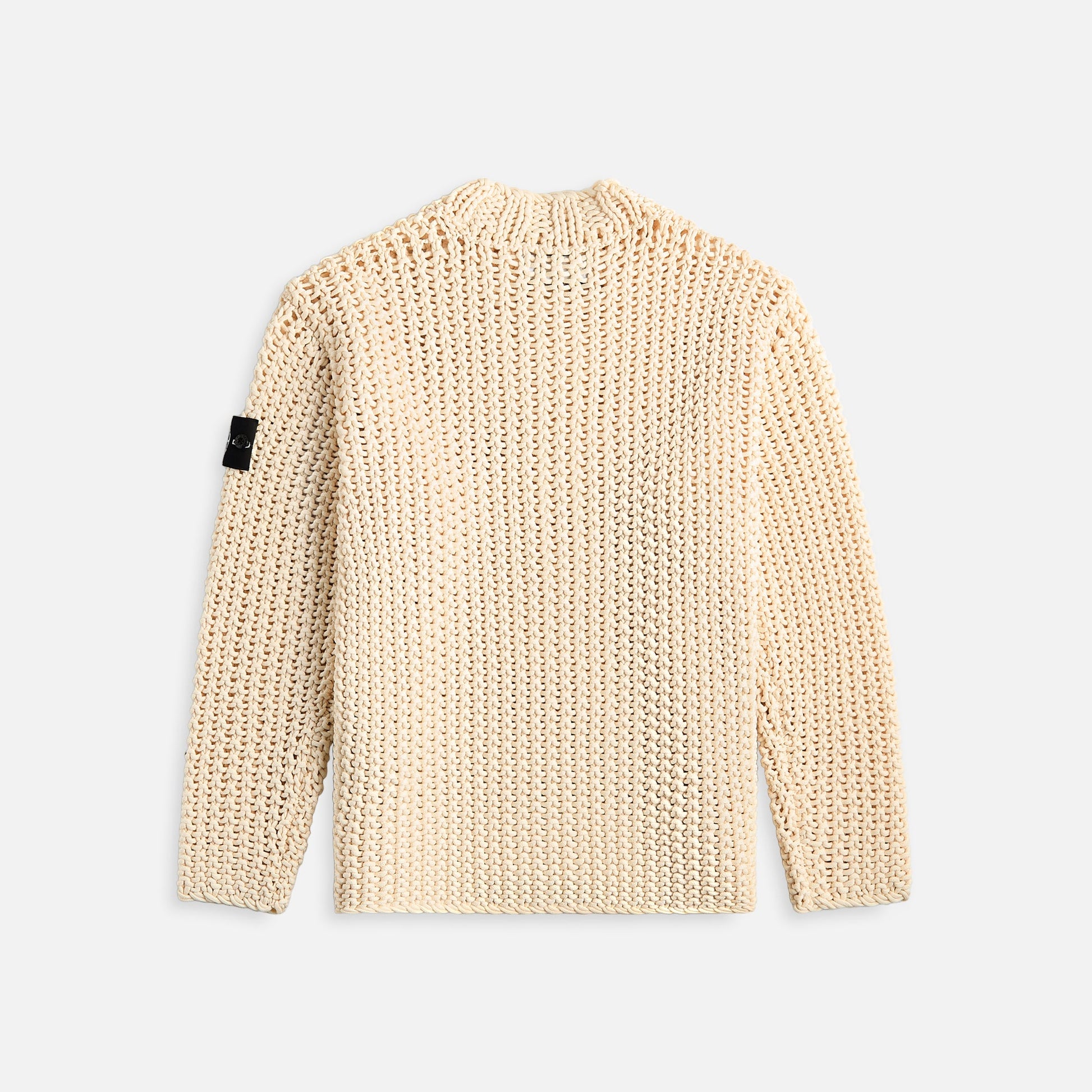 Men Kith Stone Island Chain Stitch UV Reactive Sweater Cherry - Beige
