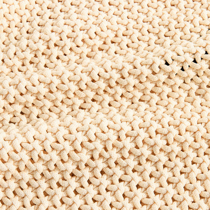 Men Kith Stone Island Chain Stitch UV Reactive Sweater Cherry - Beige