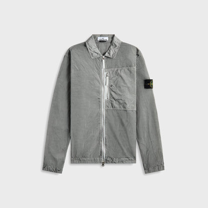 Men Kith Stone Island Nylon Metal Garment Dyed Shirt - Pearl Grey