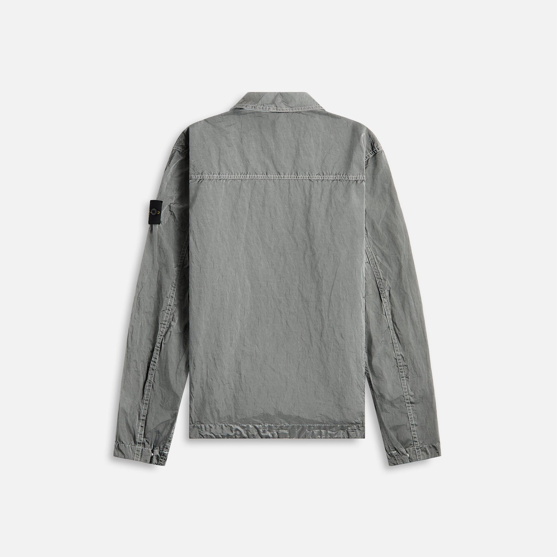 Men Kith Stone Island Nylon Metal Garment Dyed Shirt - Pearl Grey