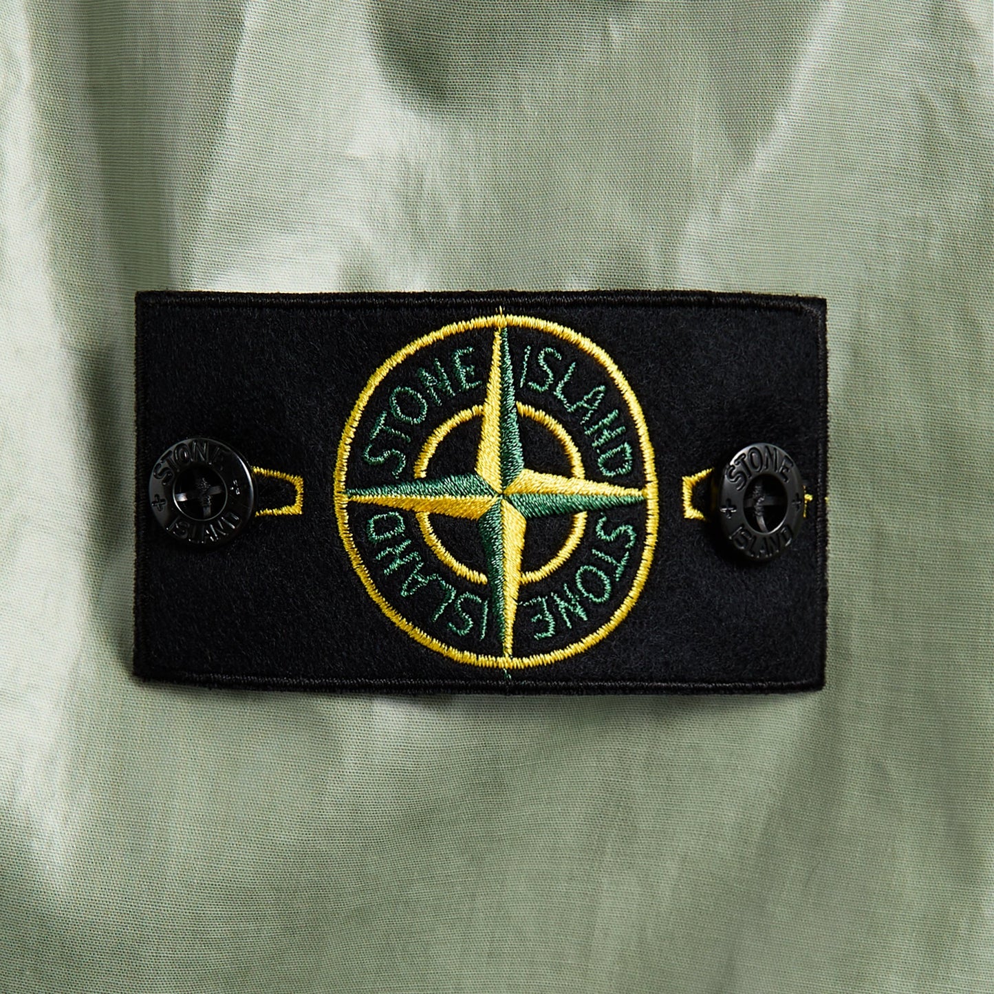 Men Kith Stone Island Mussola Gommata-Tc Garment Dyed Jacket - Sage