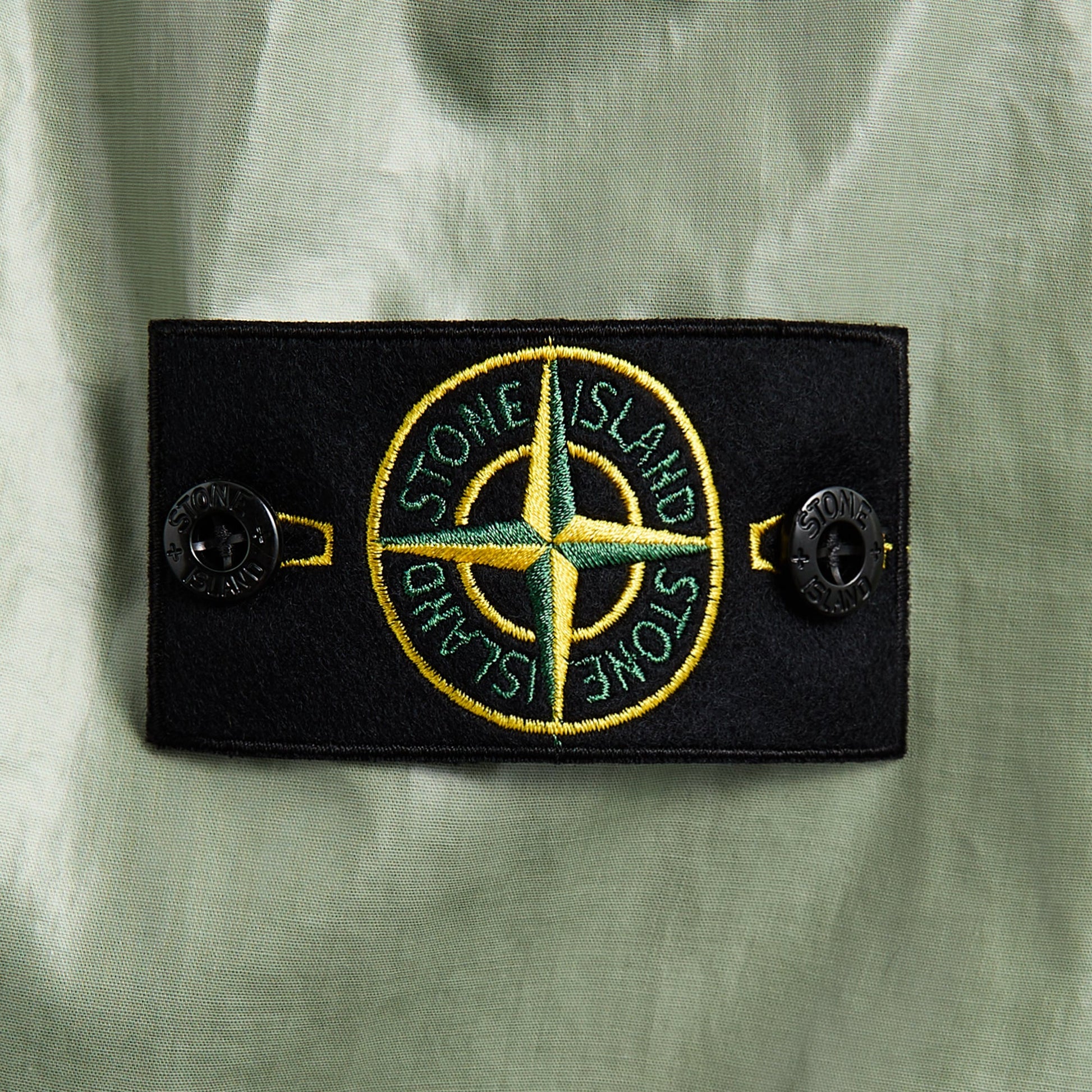 Men Kith Stone Island Mussola Gommata-Tc Garment Dyed Jacket - Sage