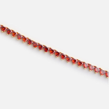 Women Kith Crystal Haze Be My Valentine Bracelet - Red