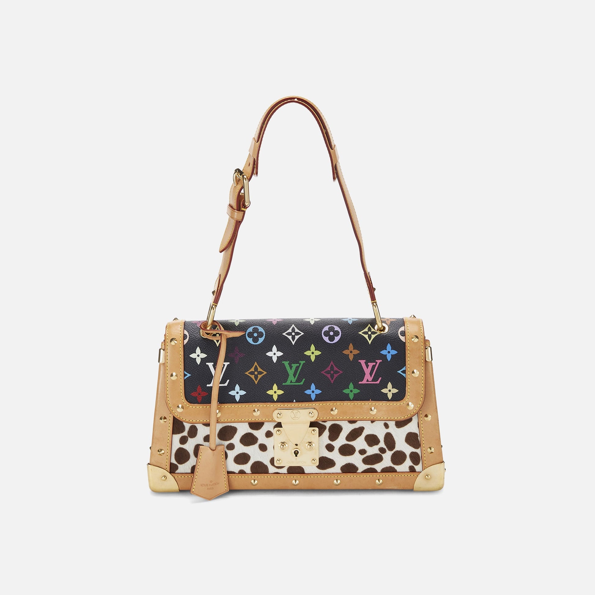 Women Kith WGACA Louis Vuitton Canvas Dalmatian Sacrabat Bag - Black Multi