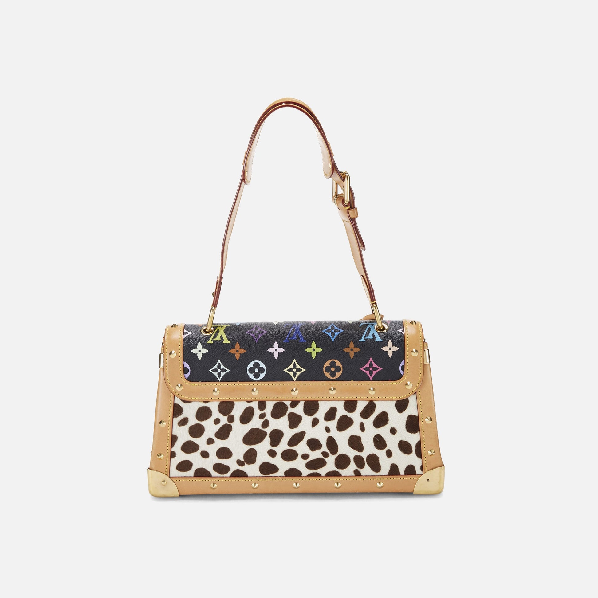 Women Kith WGACA Louis Vuitton Canvas Dalmatian Sacrabat Bag - Black Multi