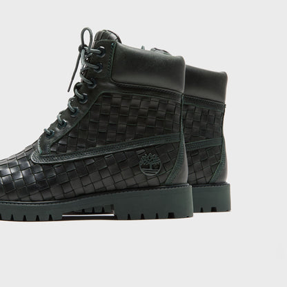Men Kith Timberland Woven 6-Inch Lace Up Full Grain Boot - Dark Green