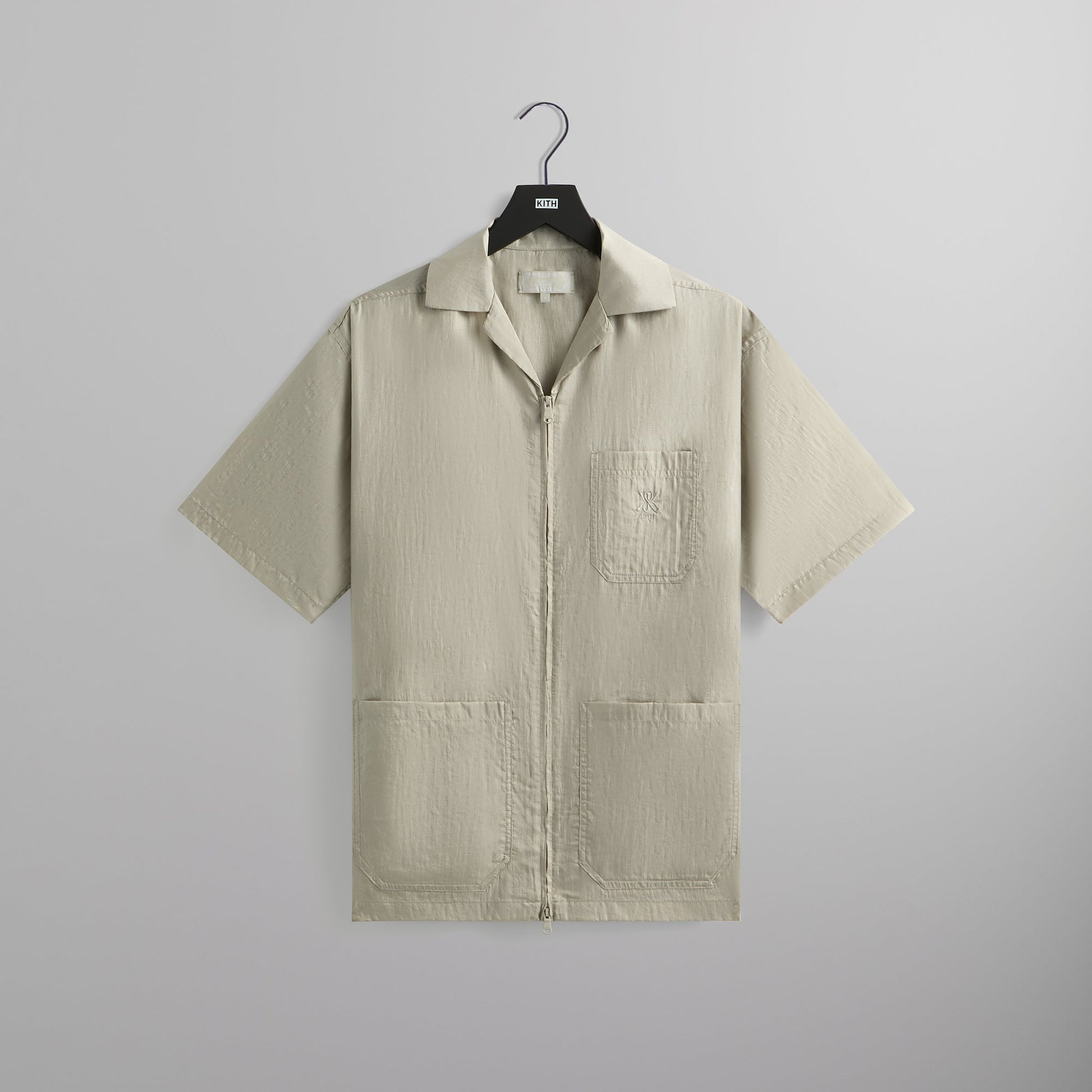 Men Kith Kith Washed Kaydin Full Zip - Plaster