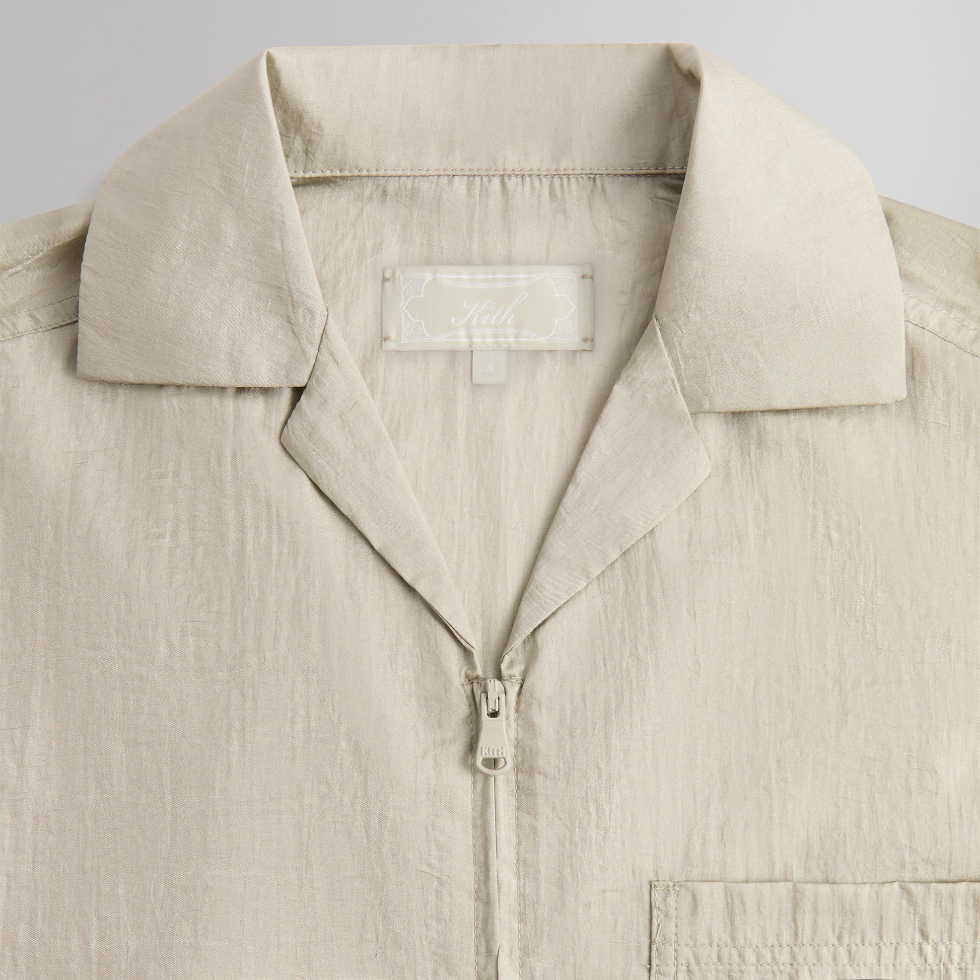 Men Kith Kith Washed Kaydin Full Zip - Plaster