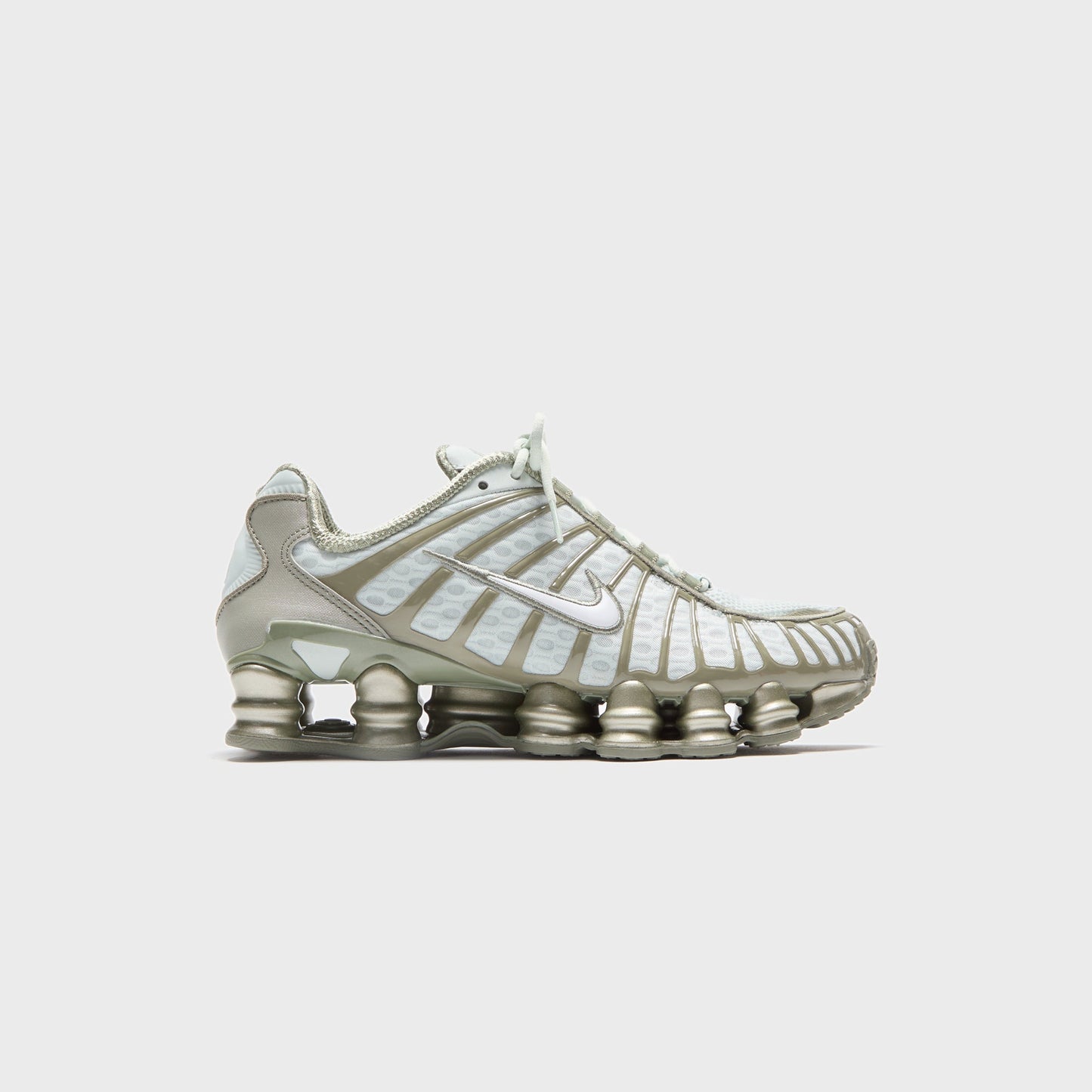 Women Kith Nike WMNS Shox TL - Light Silver / Light Army / White
