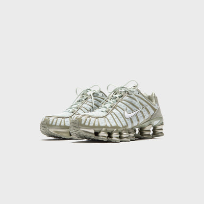 Women Kith Nike WMNS Shox TL - Light Silver / Light Army / White