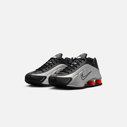 Men Kith Nike Shox R4 - Metallic Silver / Black / Picante Red / Metallic Silver