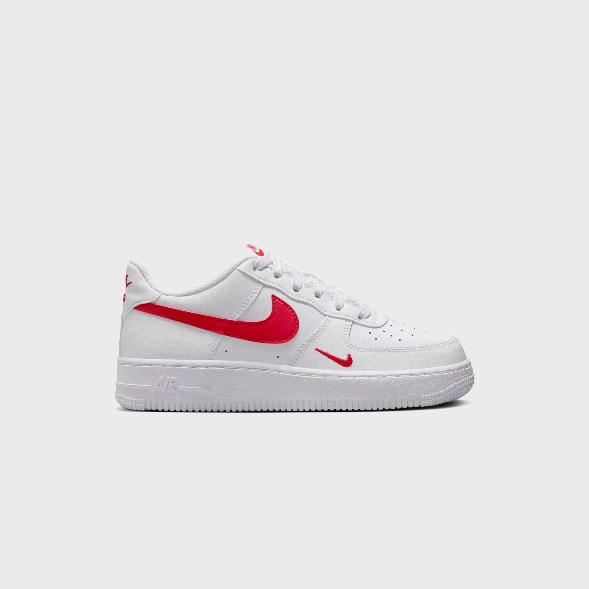 Kids|Men Kith Nike GS Air Force 1 LV8 - White / University Red