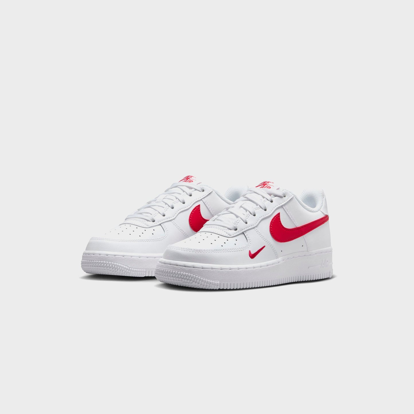 Kids|Men Kith Nike GS Air Force 1 LV8 - White / University Red