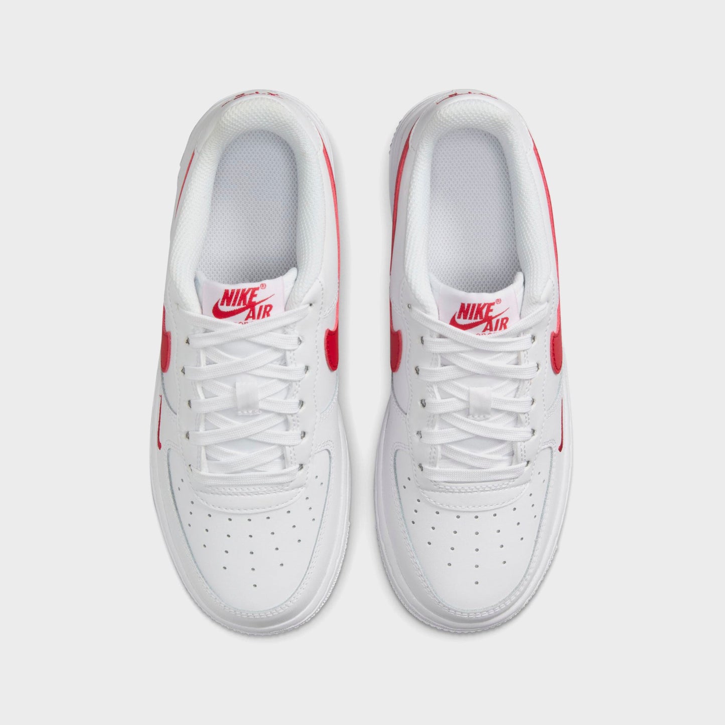 Kids|Men Kith Nike GS Air Force 1 LV8 - White / University Red