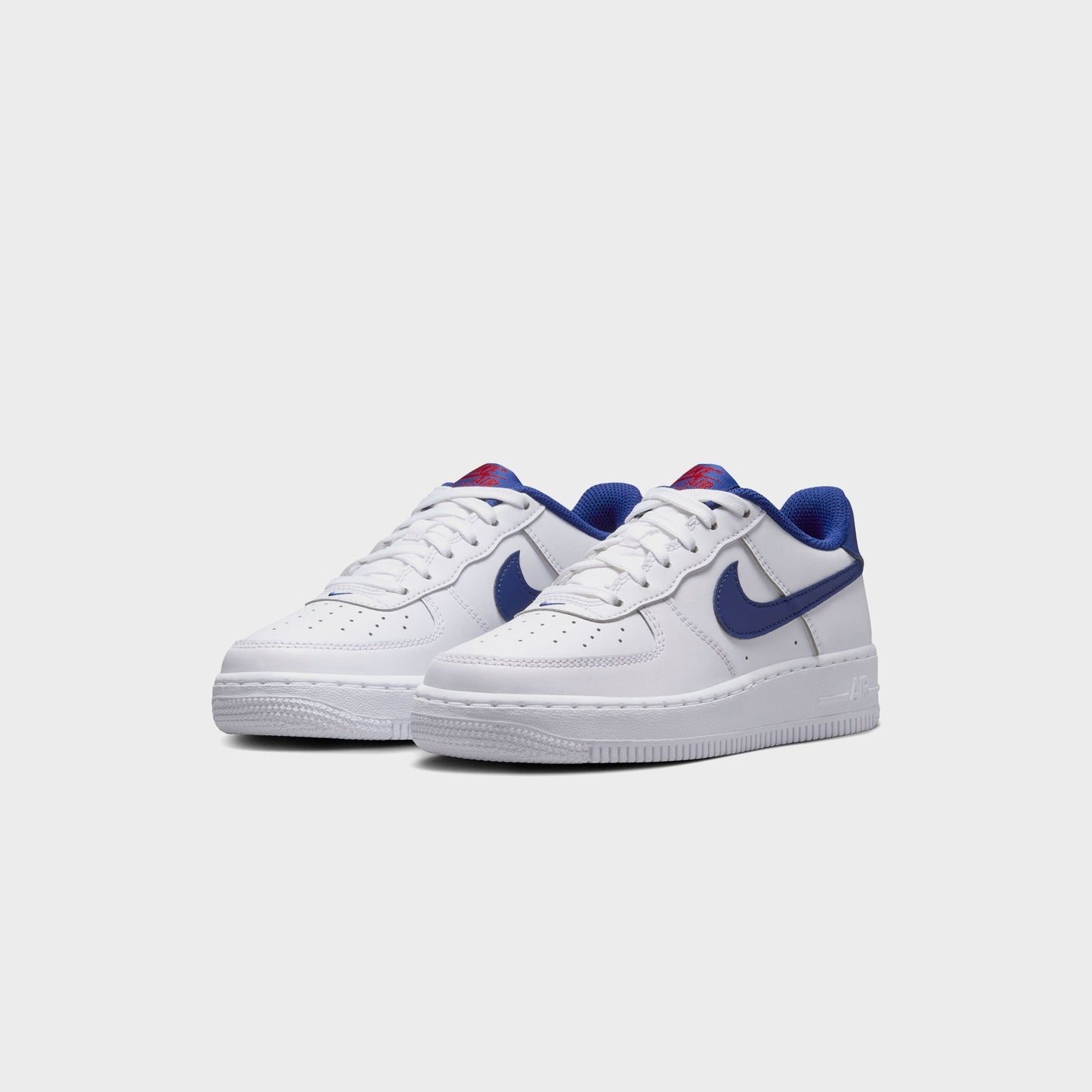 Kids|Men Kith Nike GS Air Force 1 - White / University Red / Deep Royal Blue