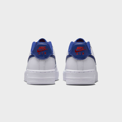 Kids|Men Kith Nike GS Air Force 1 - White / University Red / Deep Royal Blue
