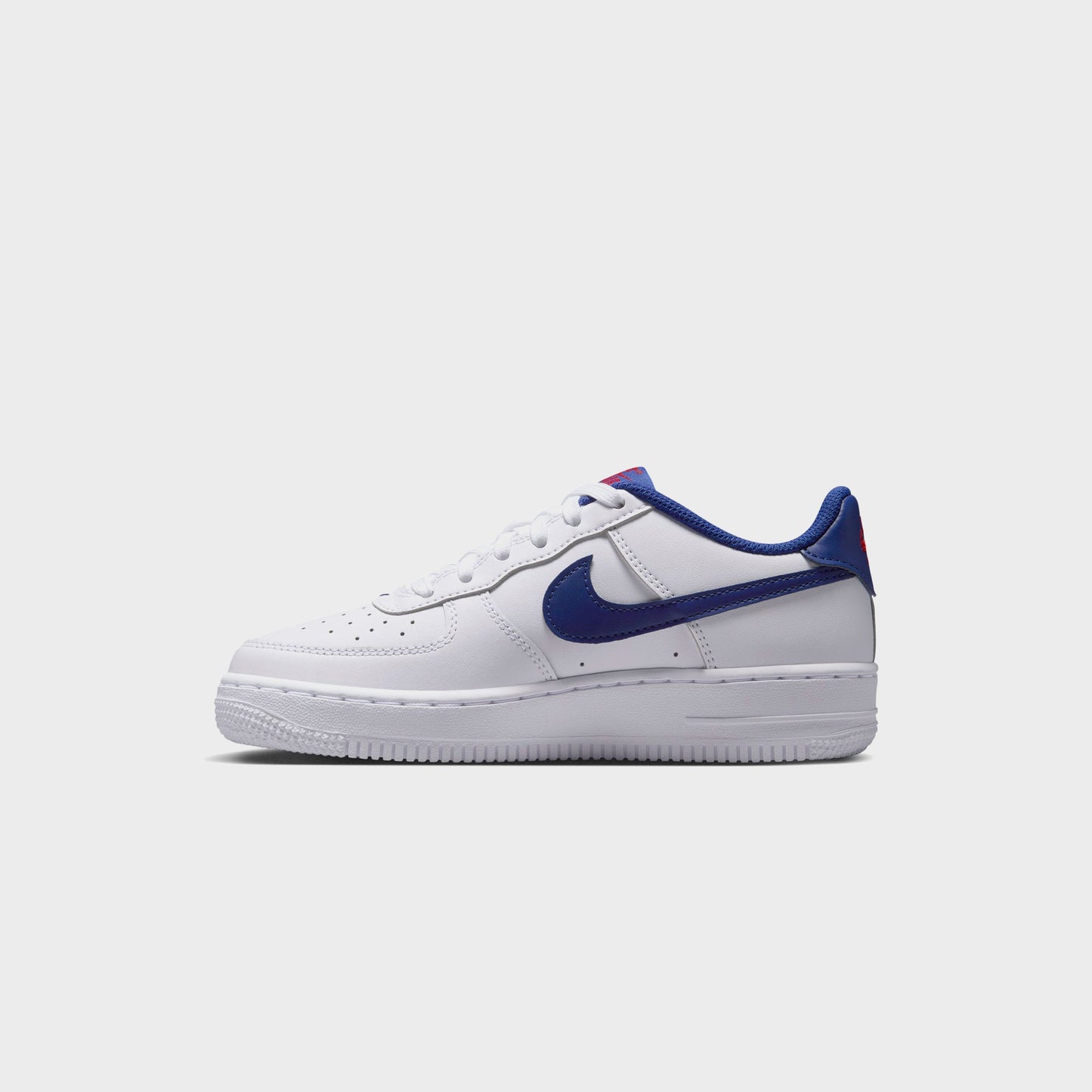 Kids|Men Kith Nike GS Air Force 1 - White / University Red / Deep Royal Blue