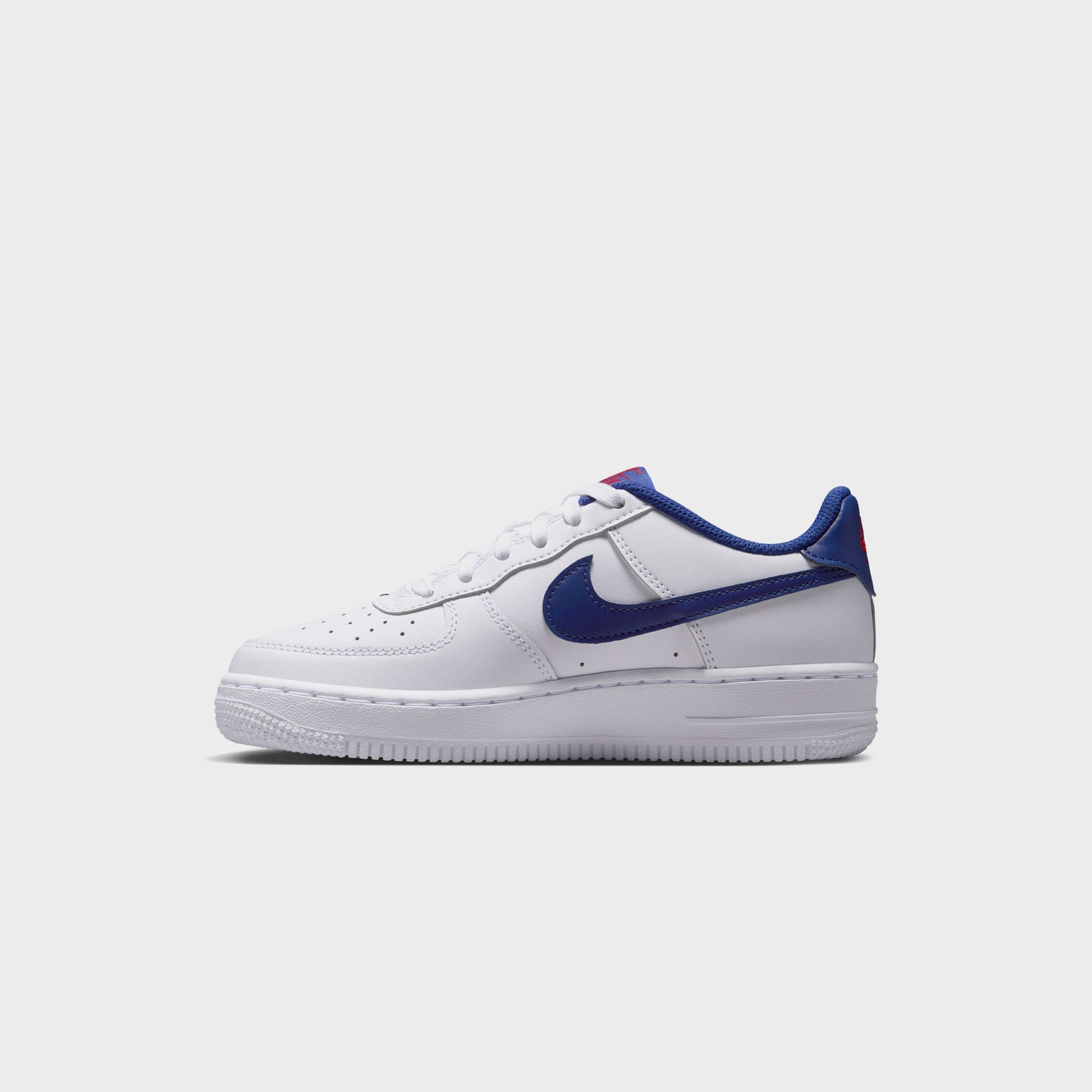 Kids|Men Kith Nike GS Air Force 1 - White / University Red / Deep Royal Blue
