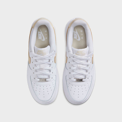 Men|Kids Kith Nike GS Air Force 1 Bg - White / Light Khaki