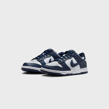 Kids|Men Kith Nike GS Dunk Low - White / Midnight Navy